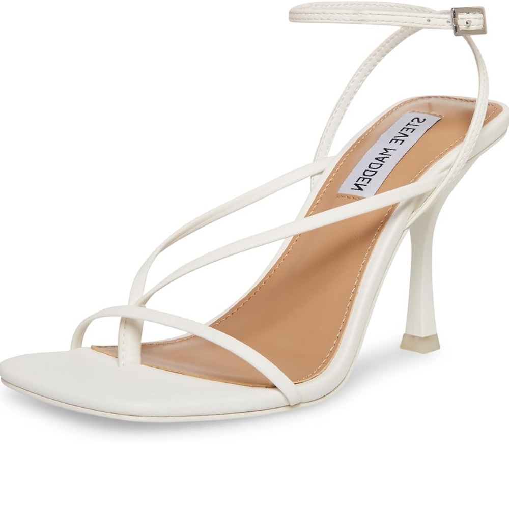 Steve Madden Women's White Strappy Heels